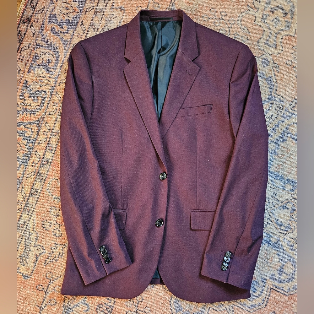 H&M Deep Burgundy Blazer
